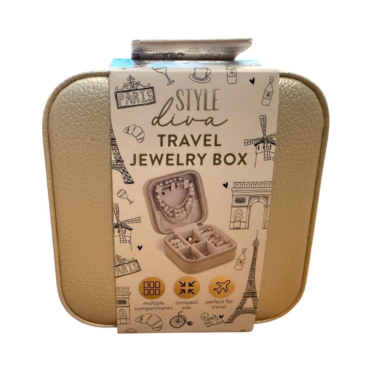 Compact Travel Jewelry Box Organizer for Women - Knack'd Up