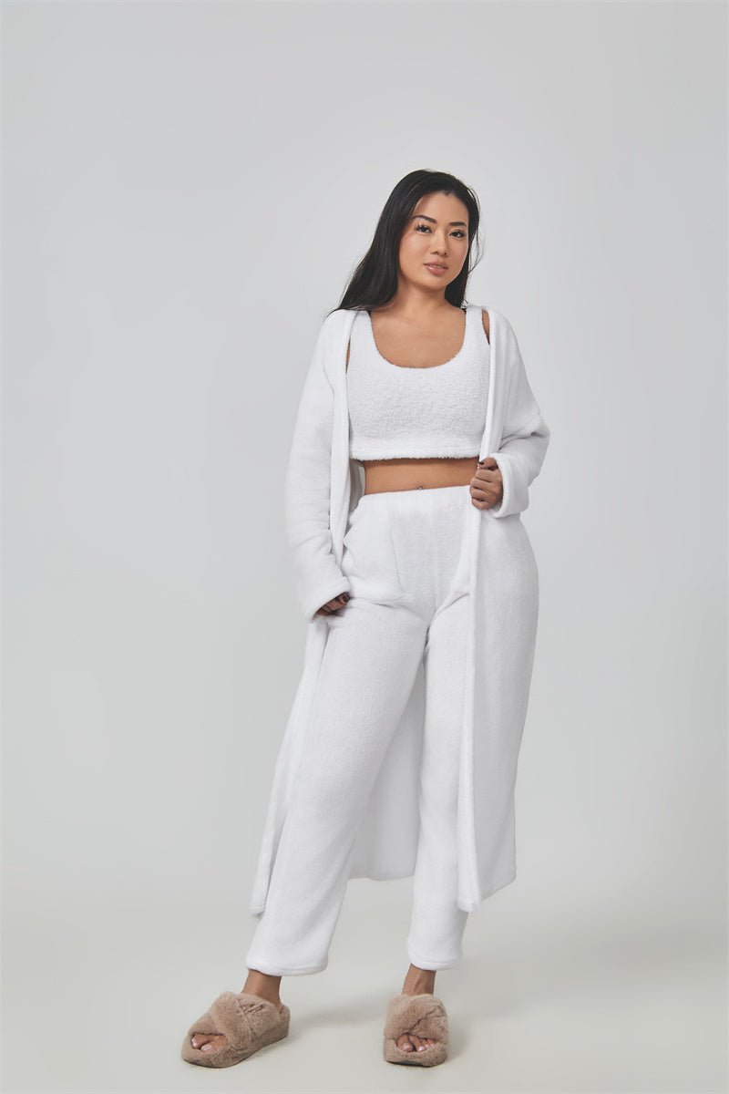 Cozy 3 - Piece Lounge Pajama Set – Soft Winter Loungewear for Women - Knack'd Up