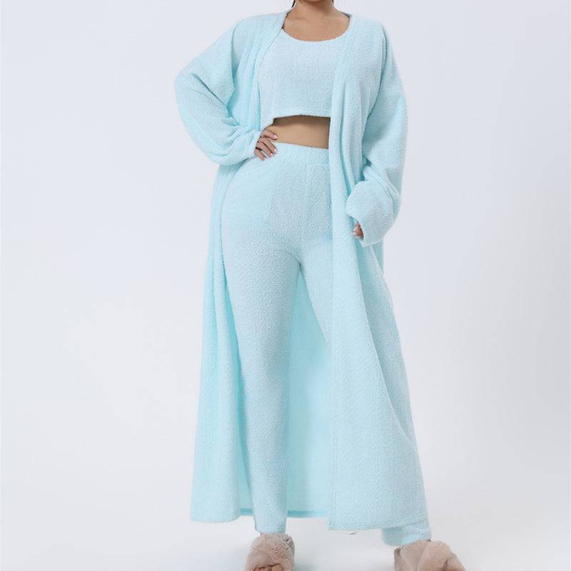 Cozy 3 - Piece Lounge Pajama Set – Soft Winter Loungewear for Women - Knack'd Up