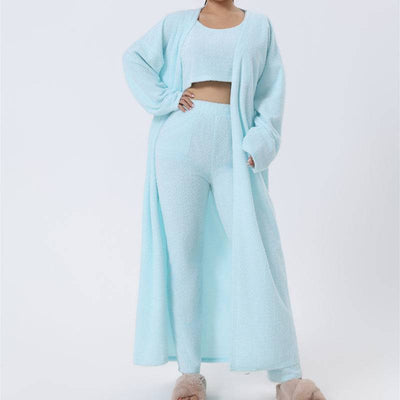 Cozy 3 - Piece Lounge Pajama Set – Soft Winter Loungewear for Women - Knack'd Up