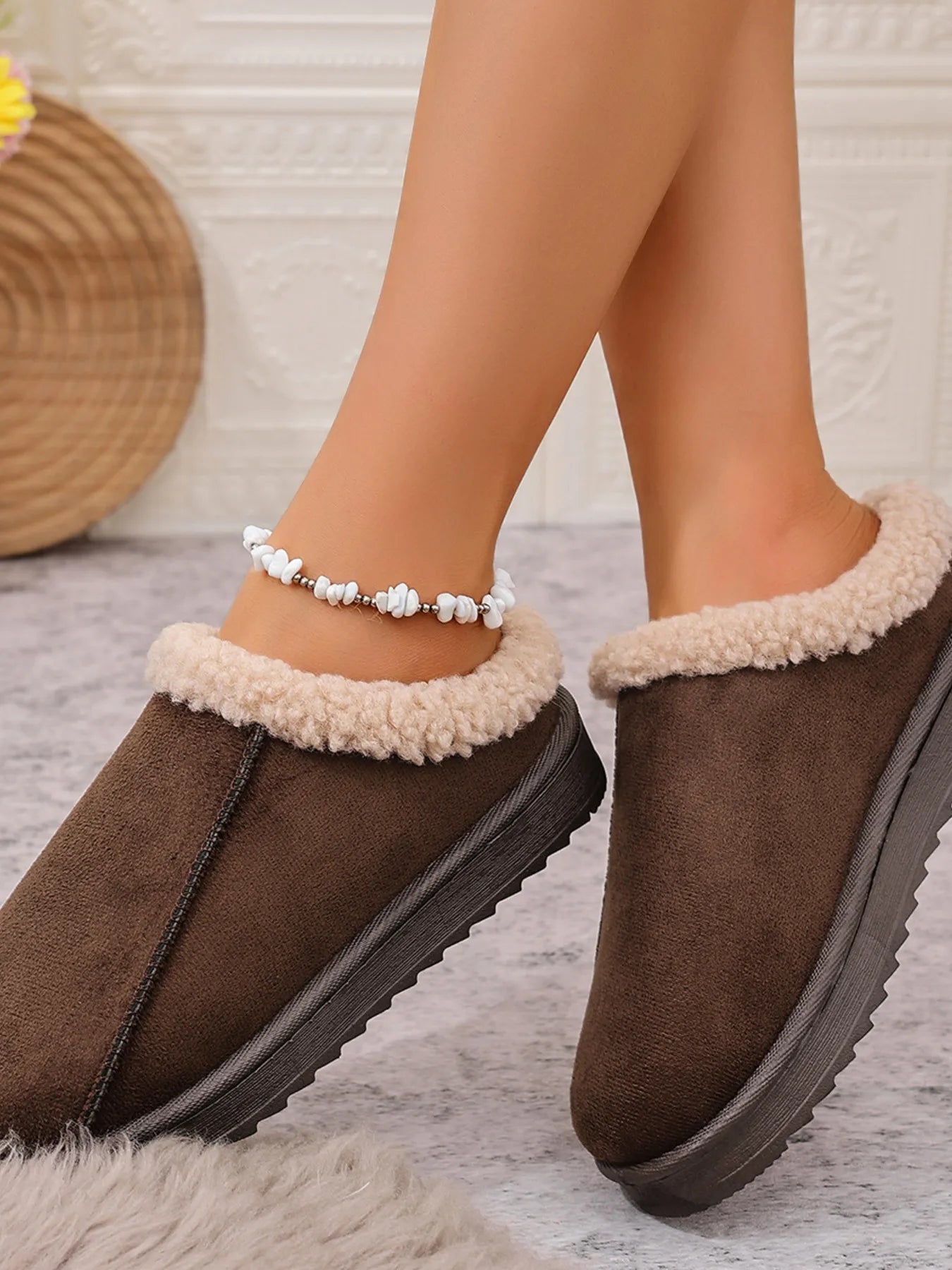Cozy Faux Fur Lined Slippers - Knack'd Up