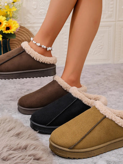 Cozy Faux Fur Lined Slippers - Knack'd Up