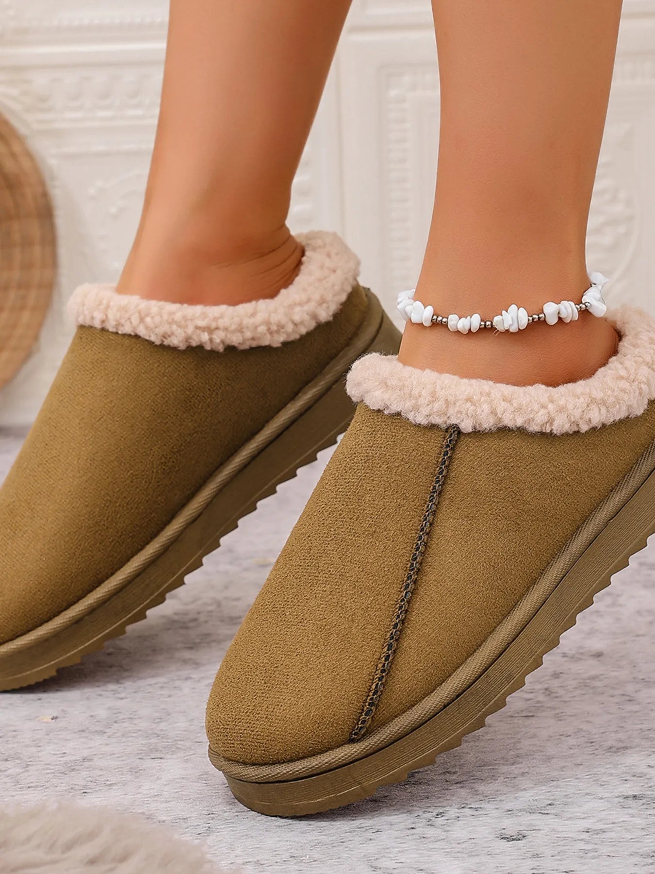 Cozy Faux Fur Lined Slippers - Knack'd Up