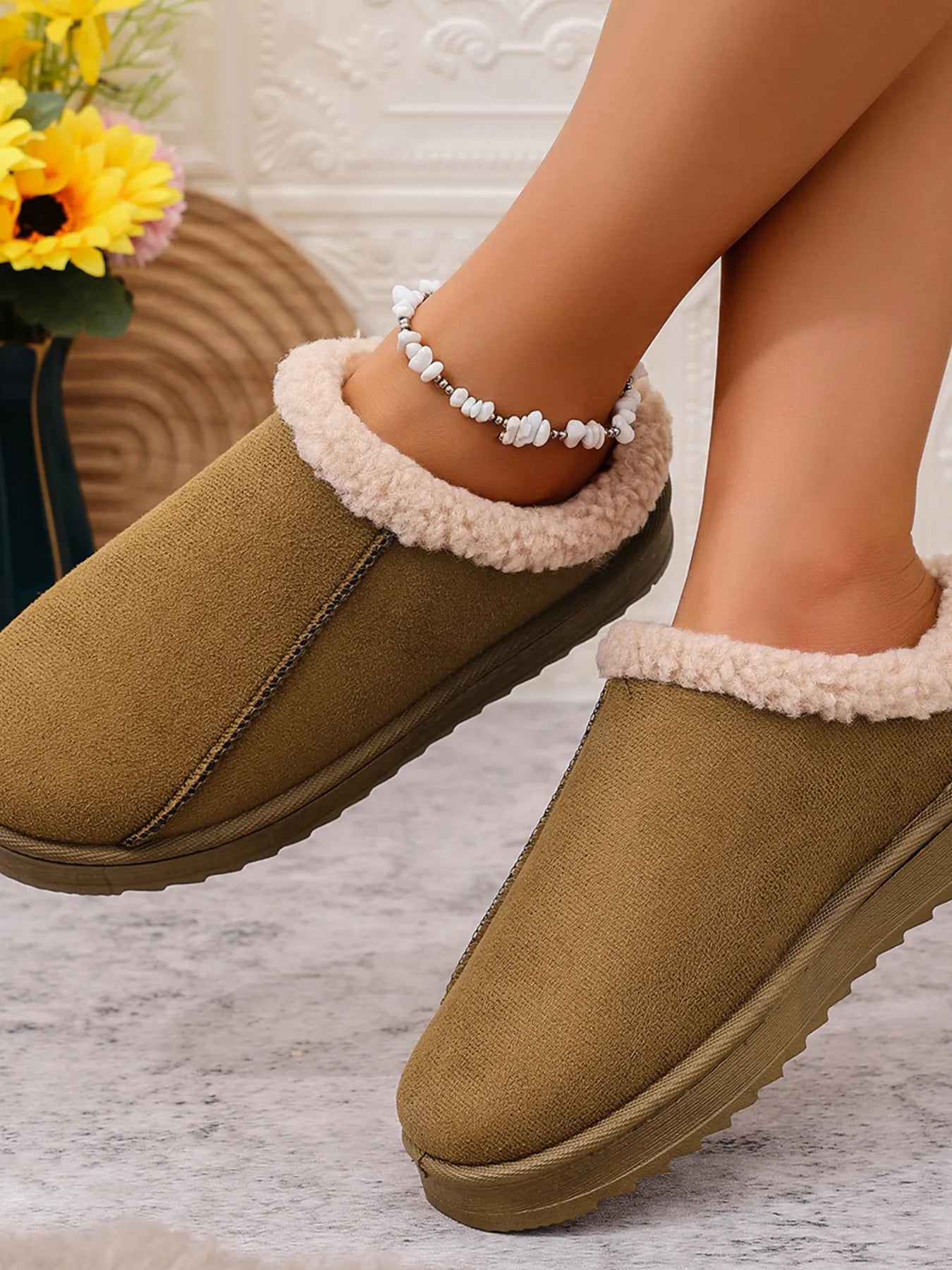 Cozy Faux Fur Lined Slippers - Knack'd Up