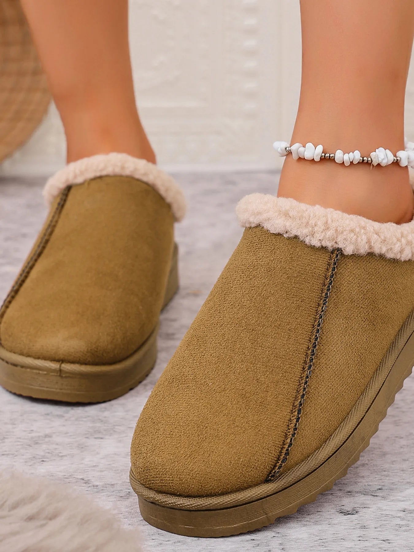 Cozy Faux Fur Lined Slippers - Knack'd Up