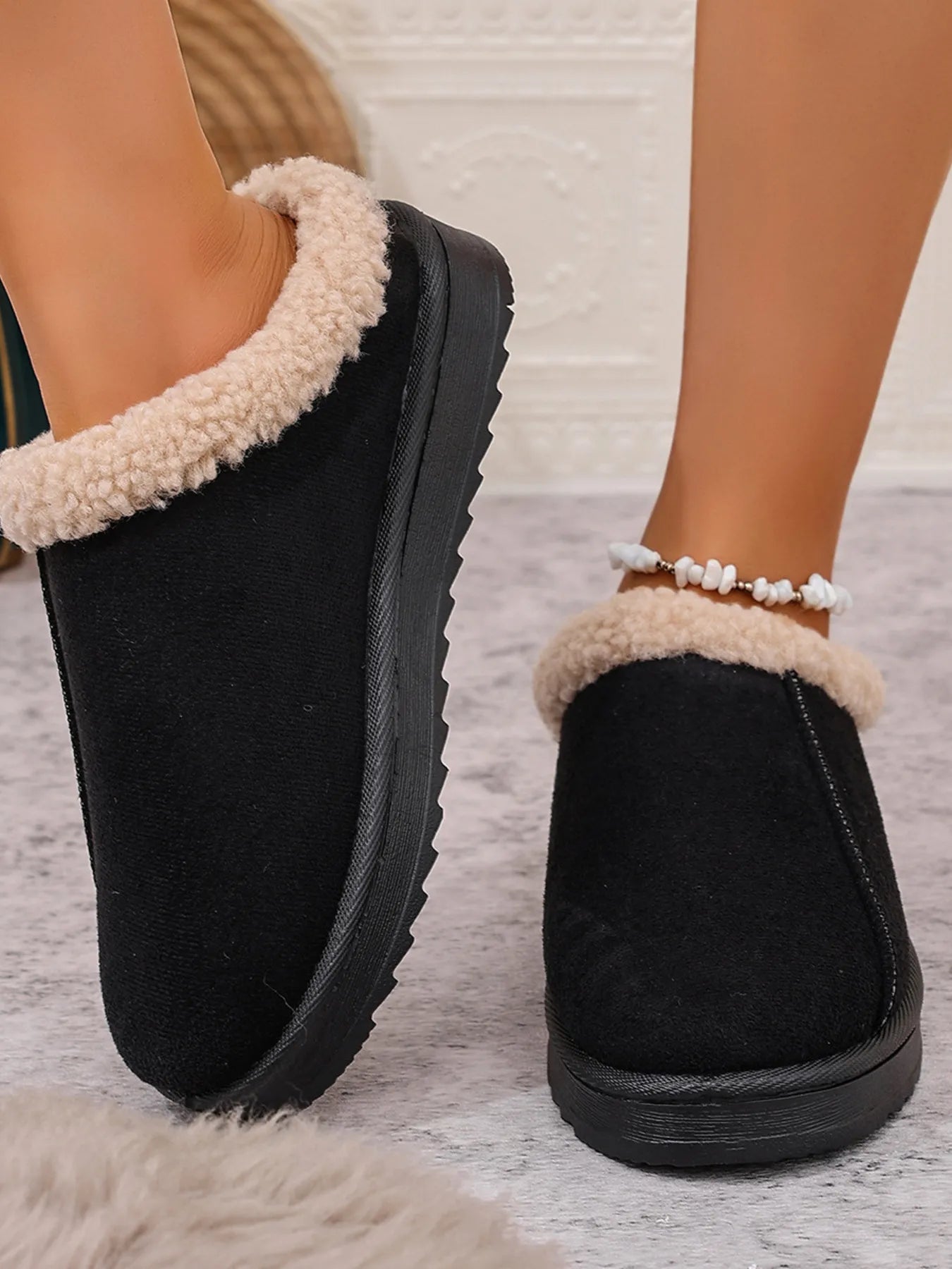 Cozy Faux Fur Lined Slippers - Knack'd Up
