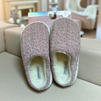 CozyBlush Aeropostale Slippers – Fuzzy Faux Fur House Slippers for Women | Soft Indoor Comfort - Knack'd Up