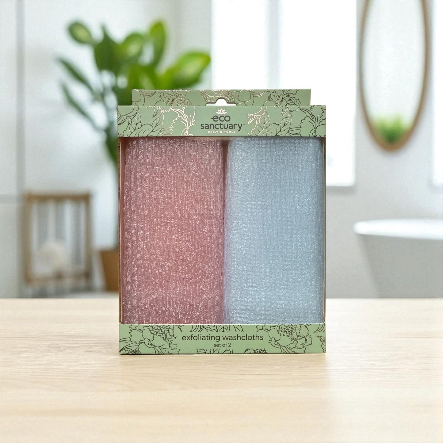 Daily Ritual Exfoliating Washcloth Set (2 - Pack) – Deep Clean Scrub Towels for Smooth & Glowing Skin - Knack'd Up