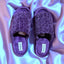 Dearfoams Plush Memory Foam Slippers – Ultra Soft Indoor House Shoes for Women (Purple) - Knack'd Up