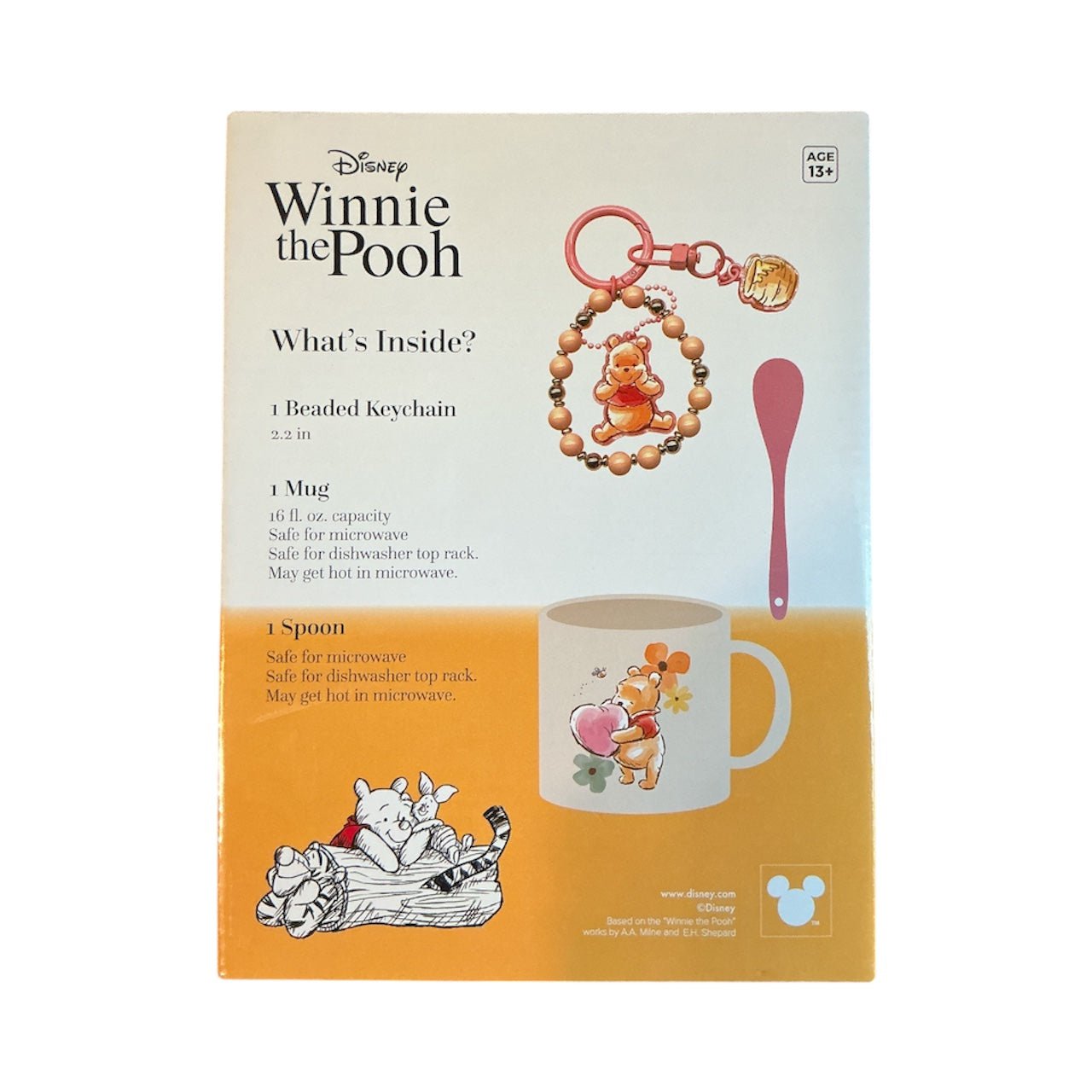 Disney Winnie the Pooh Mug Gift Set – Ceramic Mug, Matching Spoon & Cute Pooh Keychain Bundle | Perfect Gift for Kids & Adults - Knack'd Up