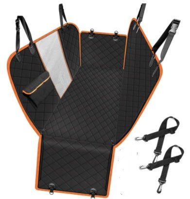 Dog Car Seat Cover with Mesh Window – Waterproof Hammock Back Seat Protector for Cars, SUVs & Trucks - Knack'd Up