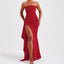 Elegant Strapless High - Slit Evening Gown – Elegant Bodycon Maxi Dress | Timeless Glamour for Parties & Formal Events - Knack'd Up