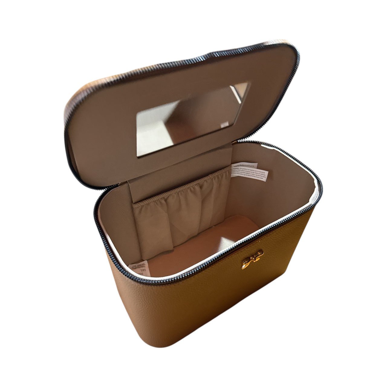 Élise Luxe Travel Makeup Organizer – Portable Cosmetic Case with Mirror & Compartments for Women - Knack'd Up