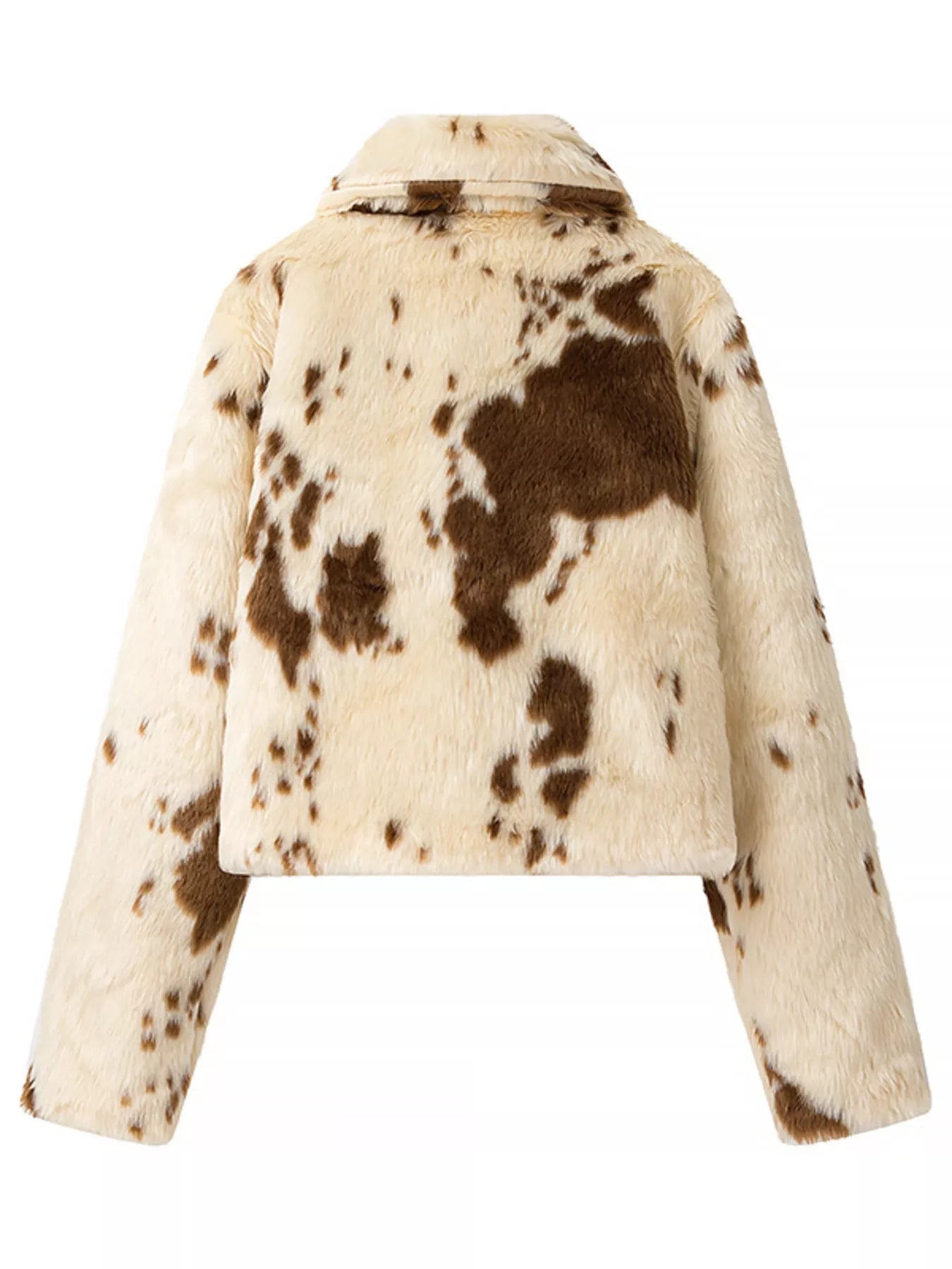 Faux Fur Zip Up Cropped Outerwear - Knack'd Up