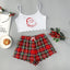 Festive Christmas Pajama Set – Holiday Camisole & Shorts Loungewear for Women - Knack'd Up