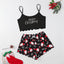 Festive Christmas Pajama Set – Holiday Camisole & Shorts Loungewear for Women - Knack'd Up