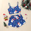 Festive Christmas Pajama Set – Holiday Camisole & Shorts Loungewear for Women - Knack'd Up