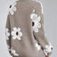 Floral V - Neck Long Sleeve Sweater - Knack'd Up