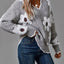 Floral V - Neck Long Sleeve Sweater - Knack'd Up