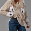 Floral V - Neck Long Sleeve Sweater - Knack'd Up