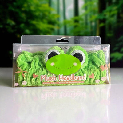 Frog Plush Spa Headband – Cute Skincare & Makeup Hair Wrap for Women & Teens | Adorable Self - Care Accessory - Knack'd Up
