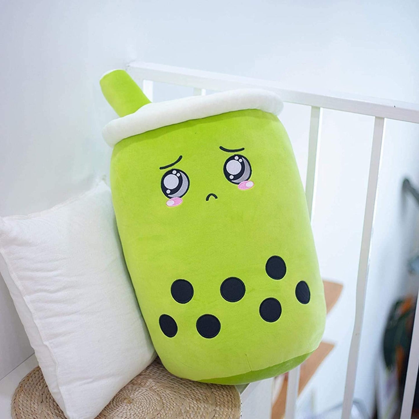Fruit Boba Tea Plush Pillow – Strawberry Milk Tea Cup Stuffed Toy for Kids, Teens & Home Décor - Knack'd Up
