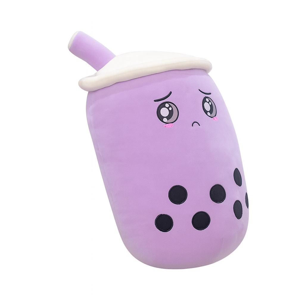 Fruit Boba Tea Plush Pillow – Strawberry Milk Tea Cup Stuffed Toy for Kids, Teens & Home Décor - Knack'd Up