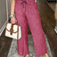 Full Size Striped Button - Up Shirt and Wide Leg Pants Casual Set Plus Size - Knack'd Up