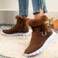 Fuzzy Trim Buckle Boots - Knack'd Up