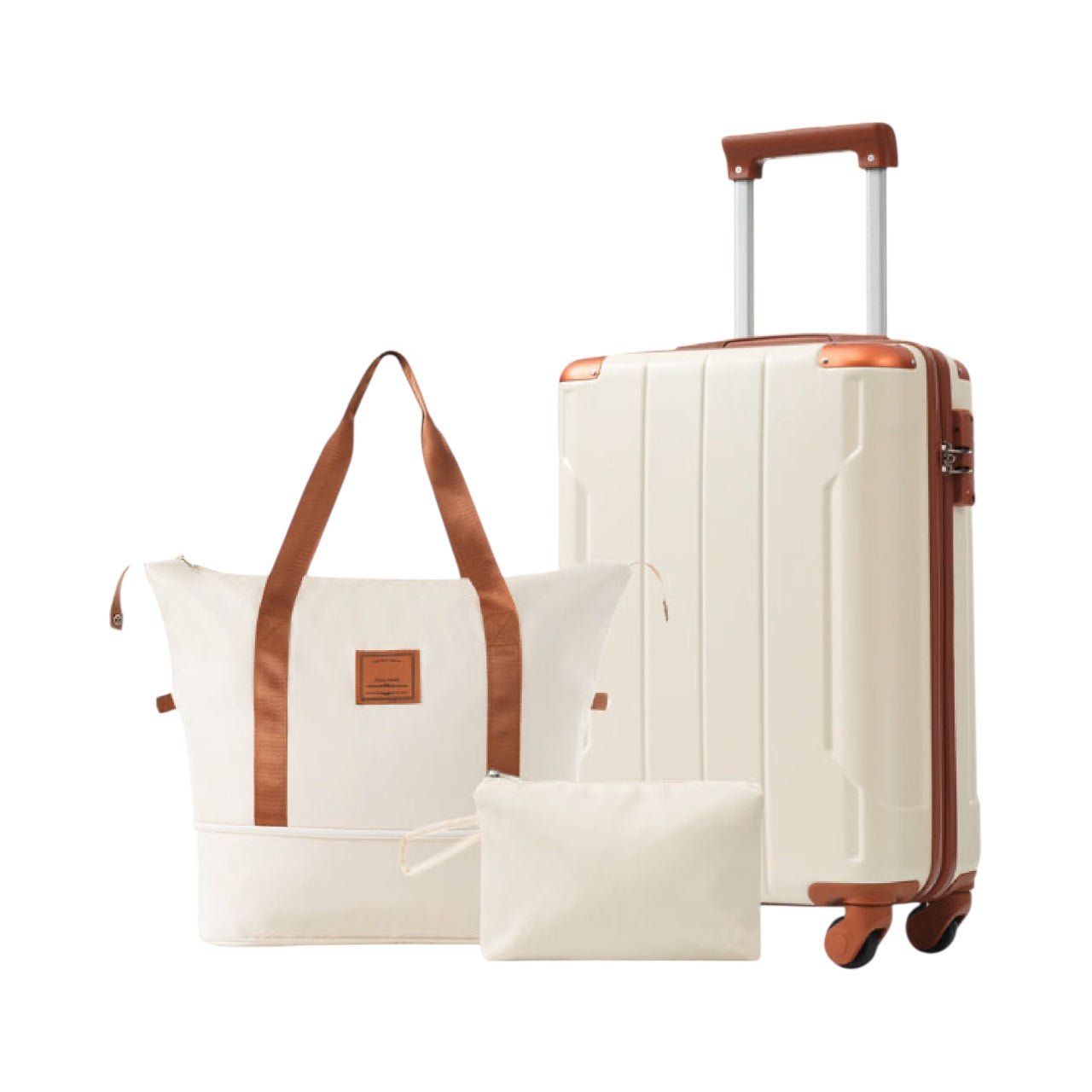 Hardshell 3 - Piece Luggage Set with TSA Lock – Lightweight Spinner Suitcases for Travel - Knack'd Up