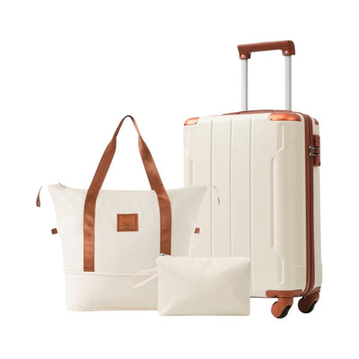 Hardshell 3 - Piece Luggage Set with TSA Lock – Lightweight Spinner Suitcases for Travel - Knack'd Up