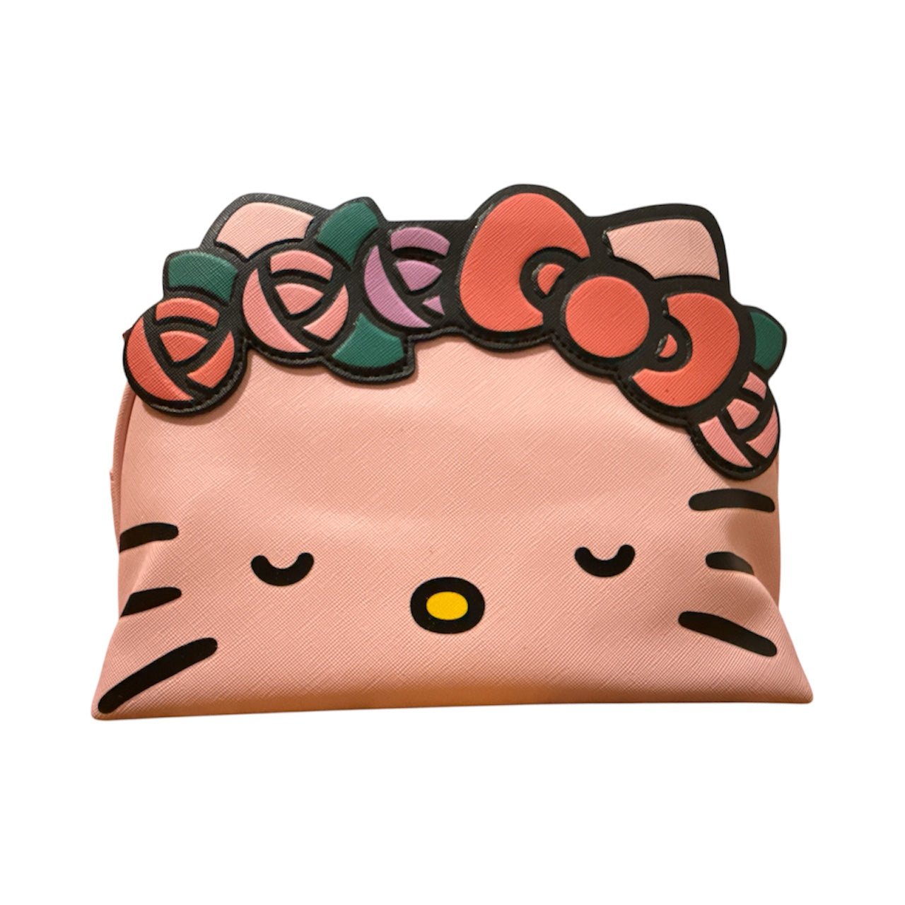Hello Kitty Cosmetic Bag – Cute Travel Makeup Pouch with Bow Design | Portable Organizer for Girls & Women - Knack'd Up