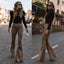 High - Waisted Corduroy Flare Pants – Retro ‘70s Style Comeback - Knack'd Up