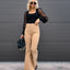 High - Waisted Corduroy Flare Pants – Retro ‘70s Style Comeback - Knack'd Up
