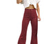 High - Waisted Corduroy Flare Pants – Retro ‘70s Style Comeback - Knack'd Up