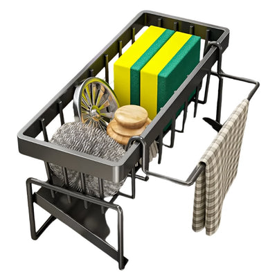Kitchen Sink Organizer with Dishcloth Holder - Knack'd Up