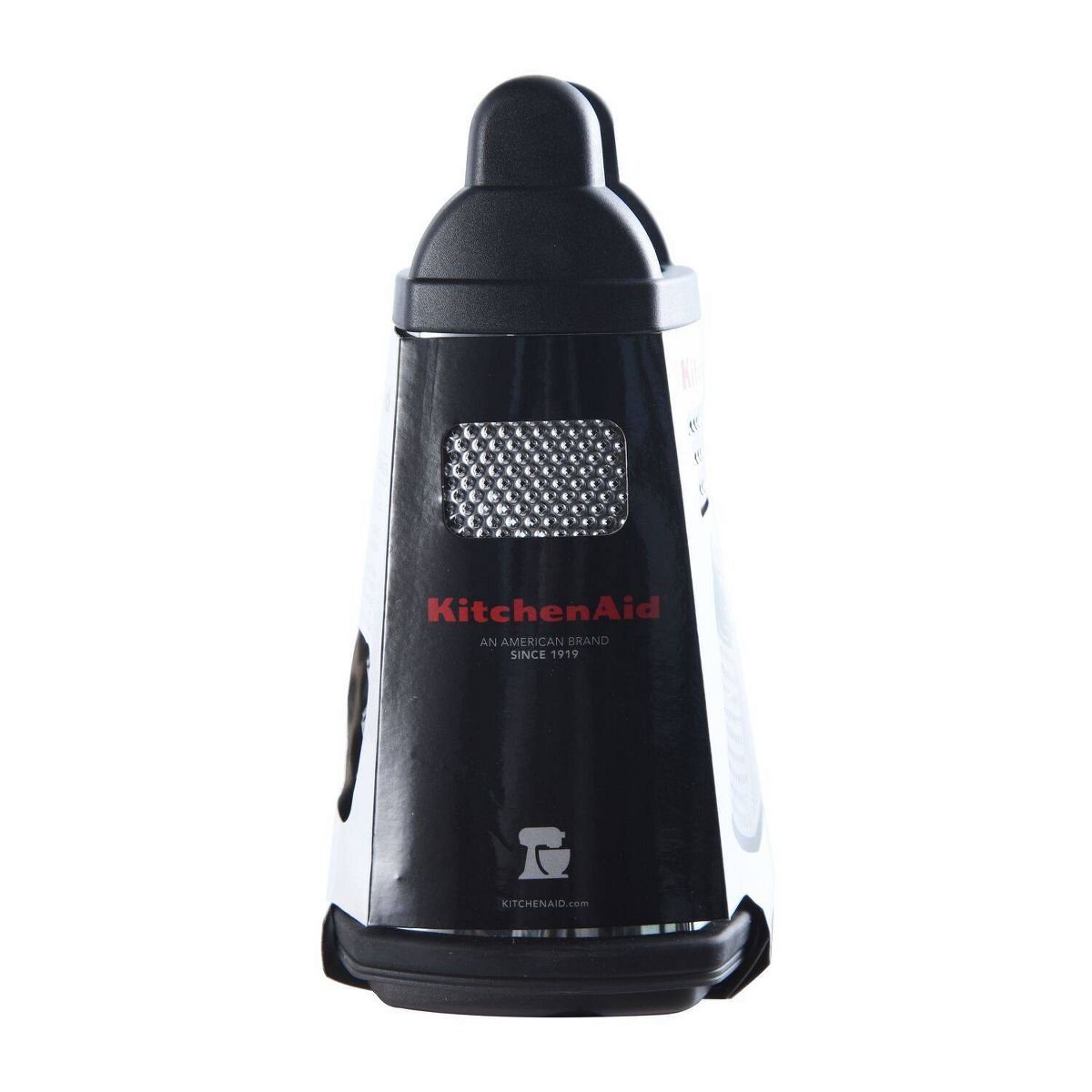 KitchenAid Gourmet 4 - Sided Box Grater – Stainless Steel Cheese, Vegetable & Zester Grater with Ergonomic Handle - Knack'd Up