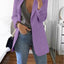 Lapel Slim Cardigan Temperament Blazer – Chic Business Casual Outerwear - Knack'd Up