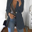 Lapel Slim Cardigan Temperament Blazer – Chic Business Casual Outerwear - Knack'd Up