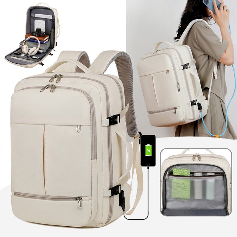 Large Capacity Travel & Business Backpack with Multiple Pockets - Knack'd Up