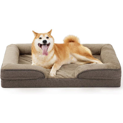 Large Orthopedic Dog Sofa Bed – Supportive Memory Foam Pet Mattress with Removable & Washable Cover - Knack'd Up