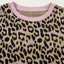 Leopard Print Contrast Edge Long Sleeve Pullover Shorts Set - Knack'd Up