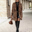 Leopard Print Faux Fur Longline Coat - Knack'd Up