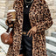 Leopard Print Faux Fur Longline Coat - Knack'd Up