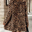 Leopard Print Faux Fur Longline Coat - Knack'd Up