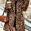 Leopard Print Faux Fur Longline Coat - Knack'd Up