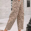 Leopard Print High - Waisted Cropped Jeans - Knack'd Up