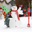 Lighted Snowman Christmas Decoration – Pre - Lit 2D Snowman with 170 Warm White LED Lights for Indoor & Outdoor Display - Knack'd Up