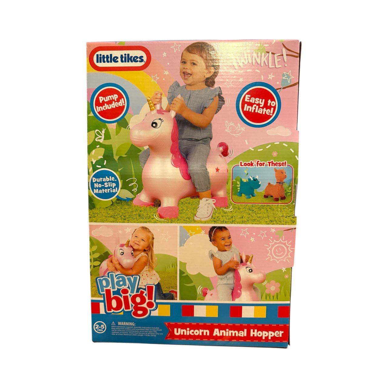 Little Tikes Unicorn Animal Hopper – Durable Bouncy Ride - On Toy with Pump for Kids Ages 2–5 - Knack'd Up