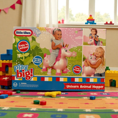 Little Tikes Unicorn Animal Hopper – Durable Bouncy Ride - On Toy with Pump for Kids Ages 2–5 - Knack'd Up